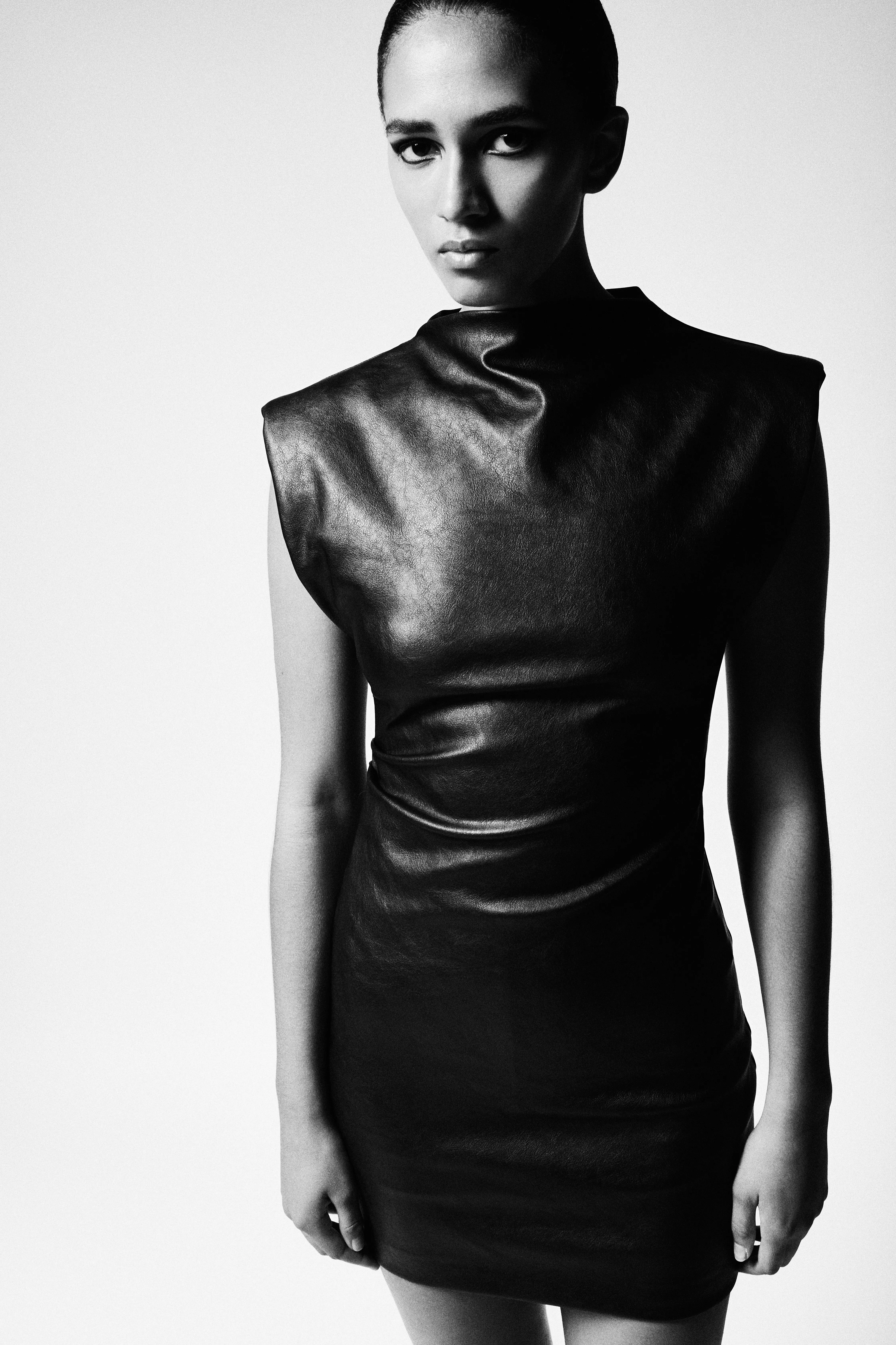 elle cover model bw shoot mariana goncalves magazine tear sheet nude fashion editorial